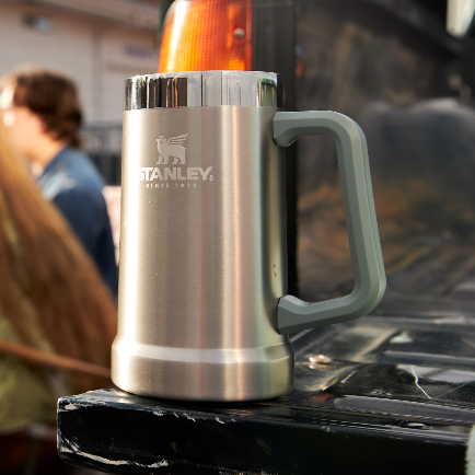 stanley-แก้วเบียร์เก็บความเย็น-รุ่น-adventure-big-grip-beer-stein-24-oz-stainless-steel-shale