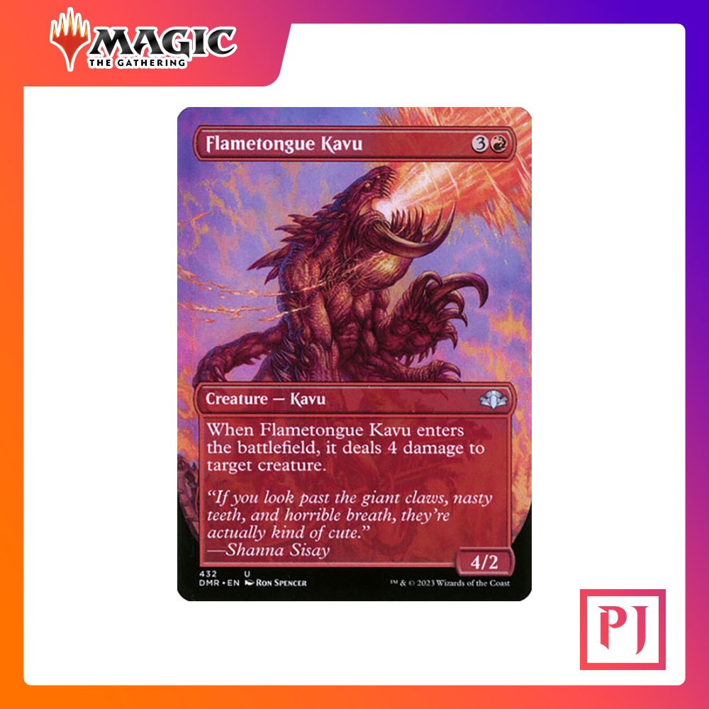 [MTG] Flametongue Kavu (Borderless) [DMR] [RED] [NORMAL] [ENG