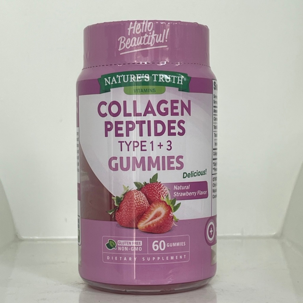 Nature's Truth Beauty Collagen Type 1+3 60Gummies สุขภาพได้ทั้งหญิงและ