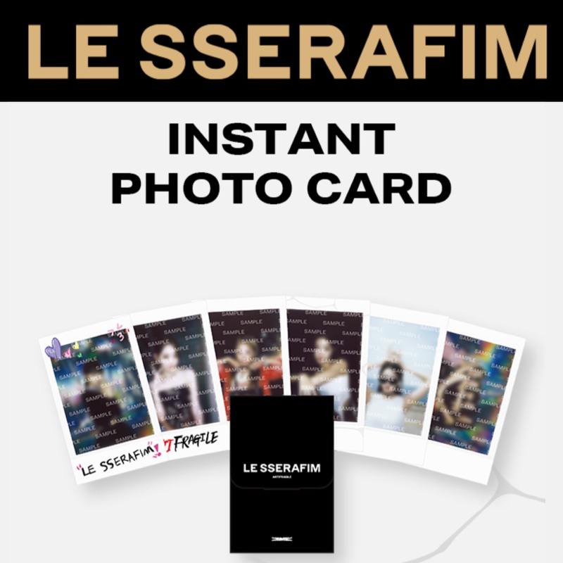 พร้อมส่ง INSTANT PHOTO CARD LE SSERAFIM Shopee Thailand