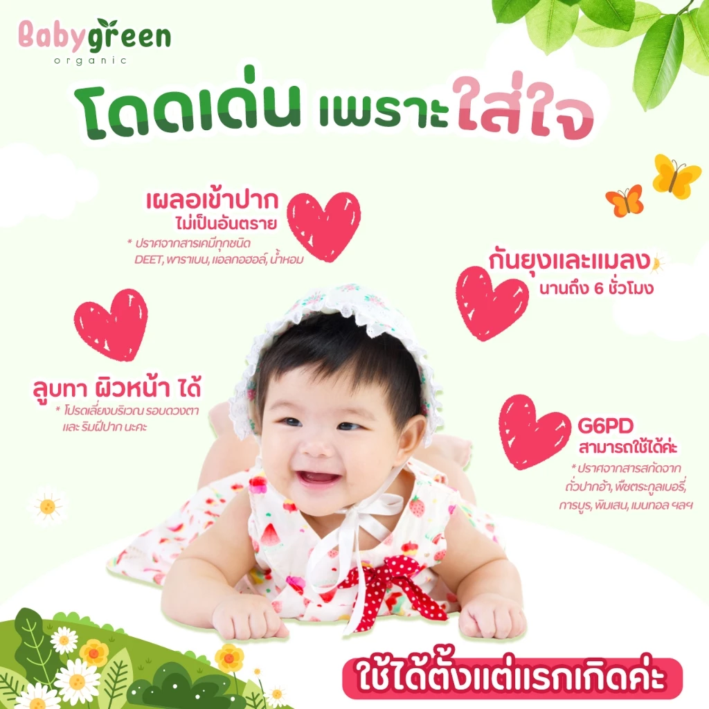 สเปรย์กันยุงเด็กออร์แกนิค Baby Green - รูปที่ 3