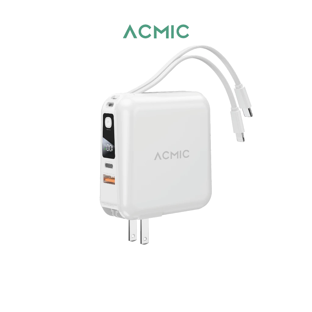 ACMIC W1501 แบตสำรอง 15000mAh มีสายในตัว พับขาปลั๊กได้ รีวิวแบบคนใช้จริง (acmic w15 กับ w1501 ต่าง กัน ยัง ไง) 3