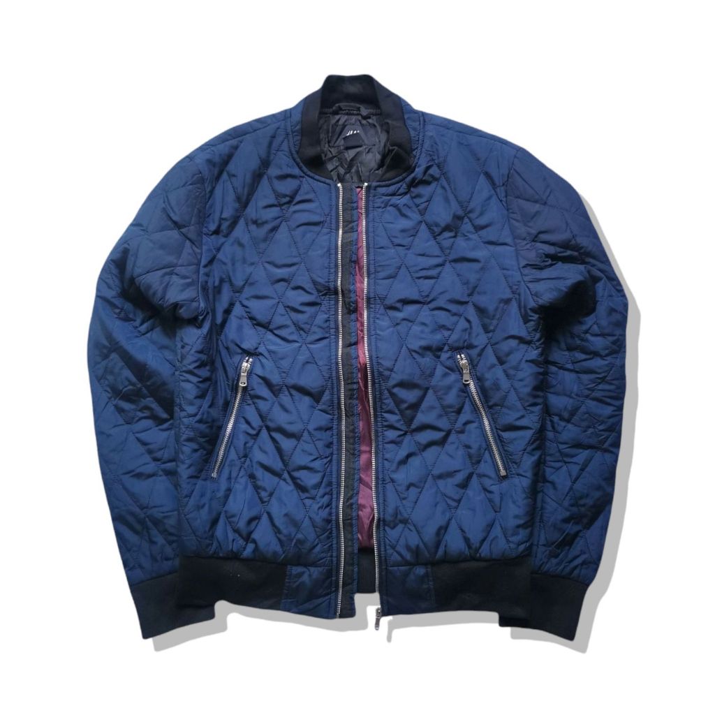 H&M Quilted Bomber Jacket รอบอก 39” Shopee Thailand