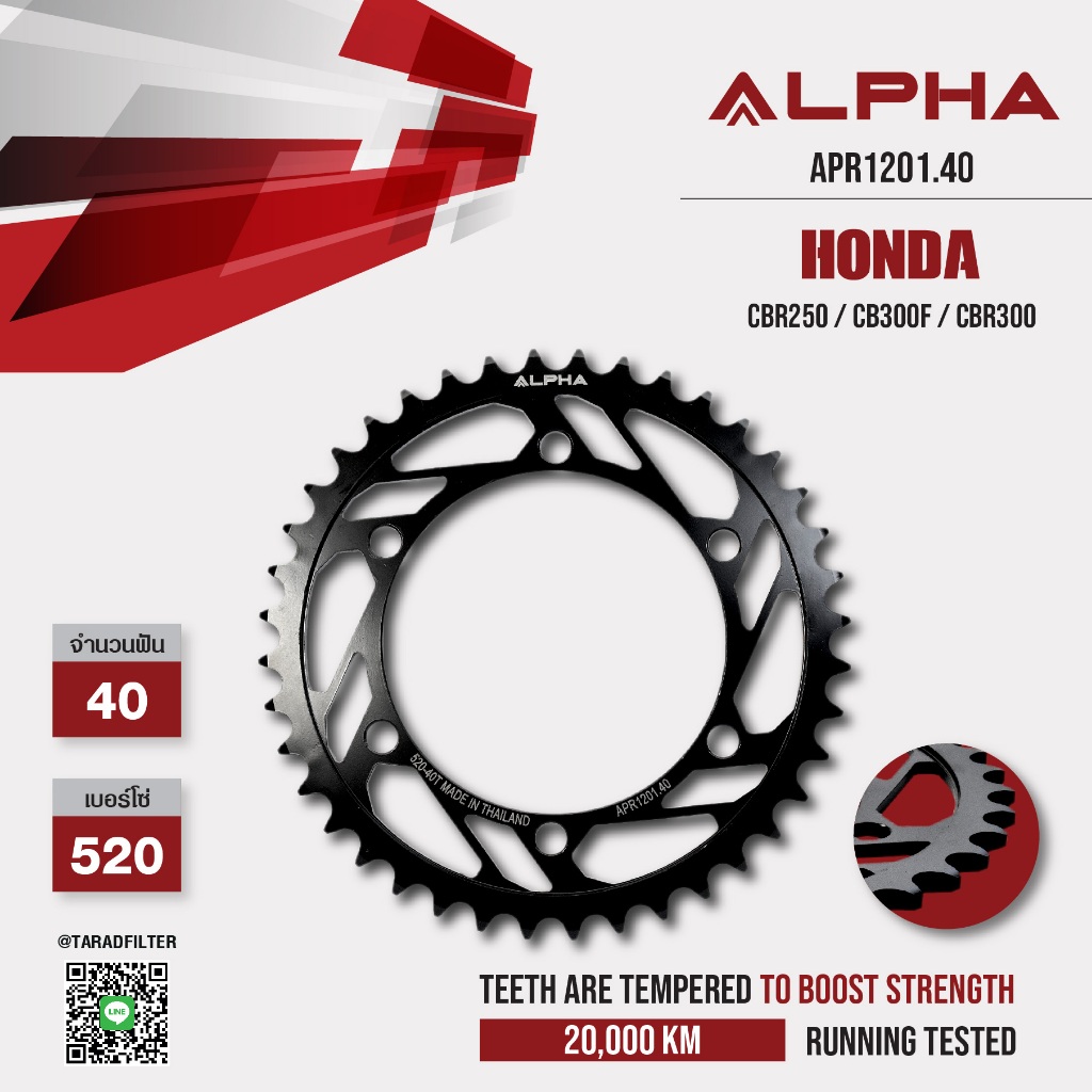 สเตอร์ ALPHA ใช้สำหรับ Honda CBR250R / CB300F / CBR300R [ APF3501 ...