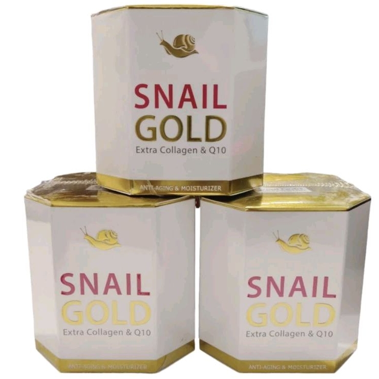 Snail Gold Face Cream ครีมทาหน้า สเนลโกลด์ คอลลาเจน โคเอนไซม์คิว10 ลด ...