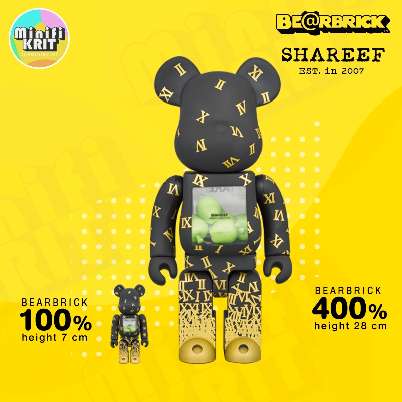 Bearbrick ของแท้ พร้อมส่ง | BE@RBRICK SHAREEF 3 100％ & 400％ | Shopee ...