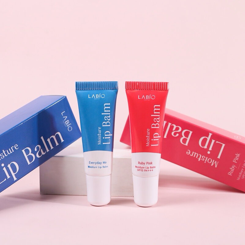 1ชิ้น] Labio Moisture Lip Balm SPF15 PA+++ สี Ruby Pink และ สี Everyday ...