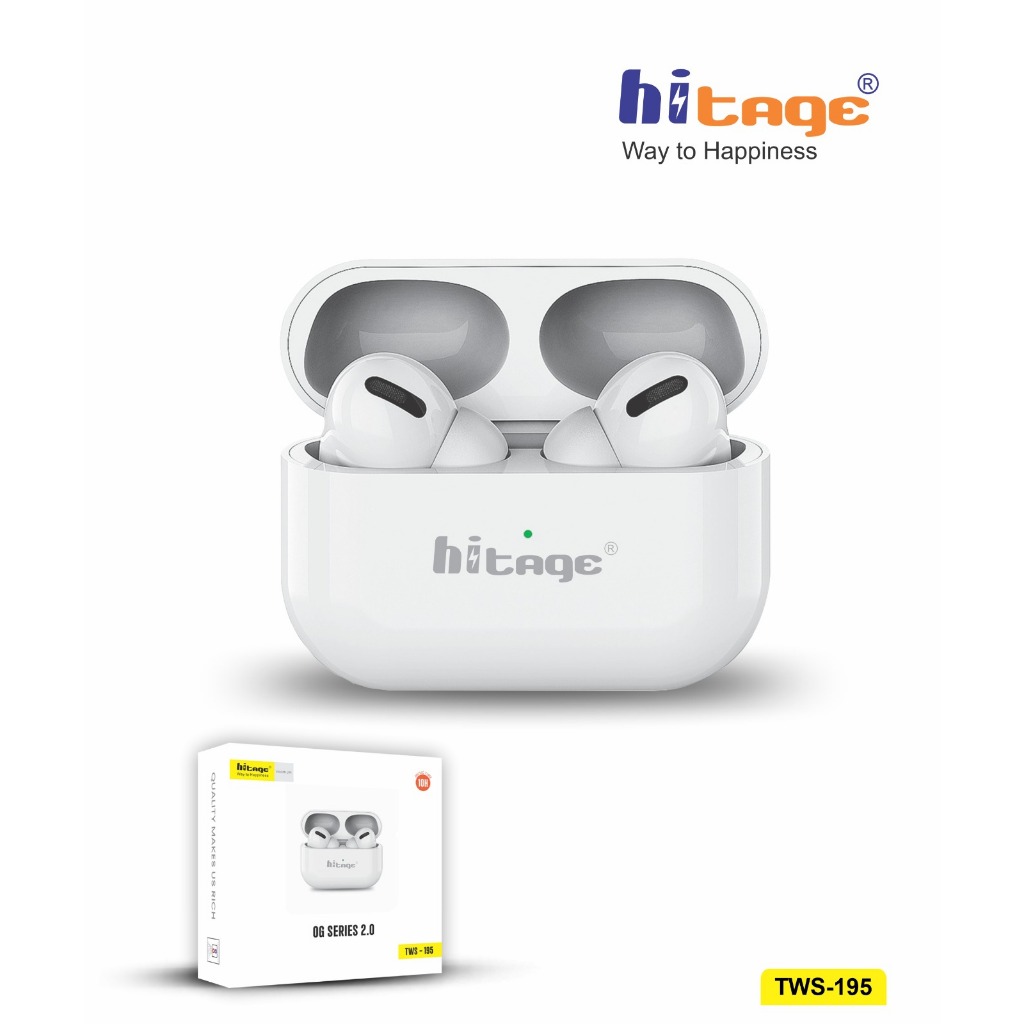 หูฟังบลูทูธไร้สาย Hitage Pro รุ่น TWS-195 ชุดหูฟังบลูทูธ เหมาะสำหรับ ...