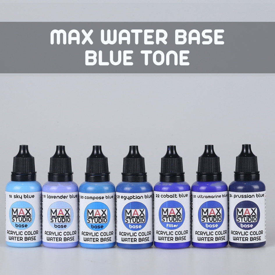 no18-24 MAXCOLOR WATER BASE สีทำโมเดล สูตรน้ำ สำหรับทาและพ่น | Shopee ...