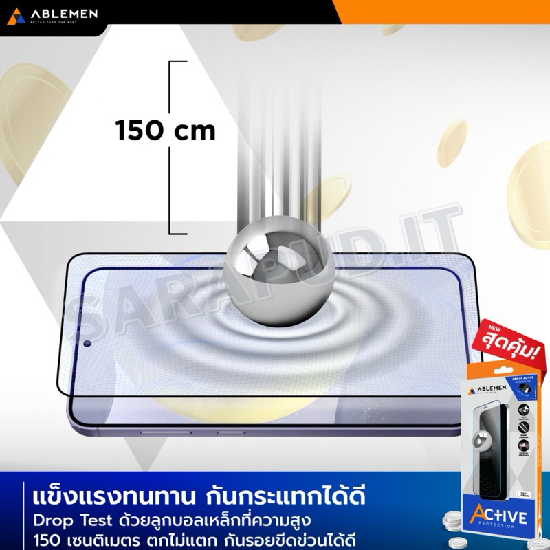 Ableman ฟิล์มกระจกใสชนิดเต็มจอ S24Ultra S24Plus S24 Full Frame Active ...