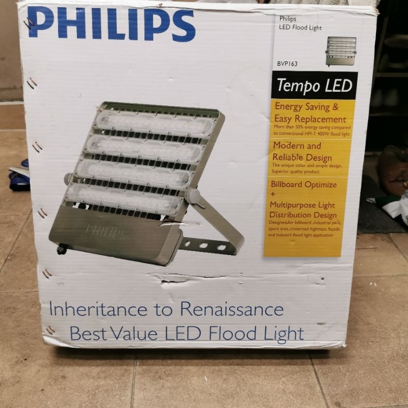 Philips Tempo LED Flood light BVP163 220W ไฟสนาม กล่องชำรุด | Shopee ...