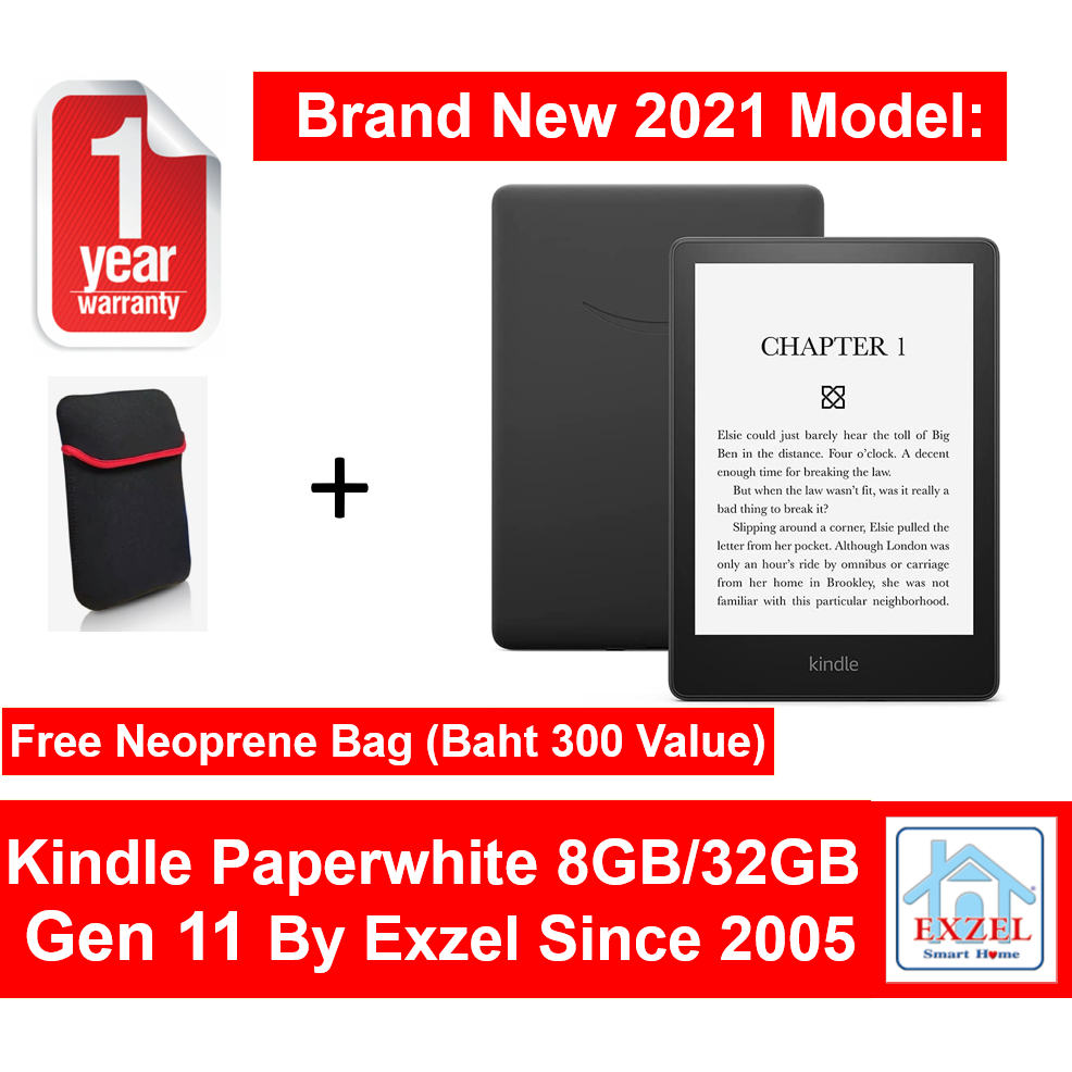 Amazon Kindle Paperwhite 12Month Warranty Gen 11 2021 Fast Ship in 1