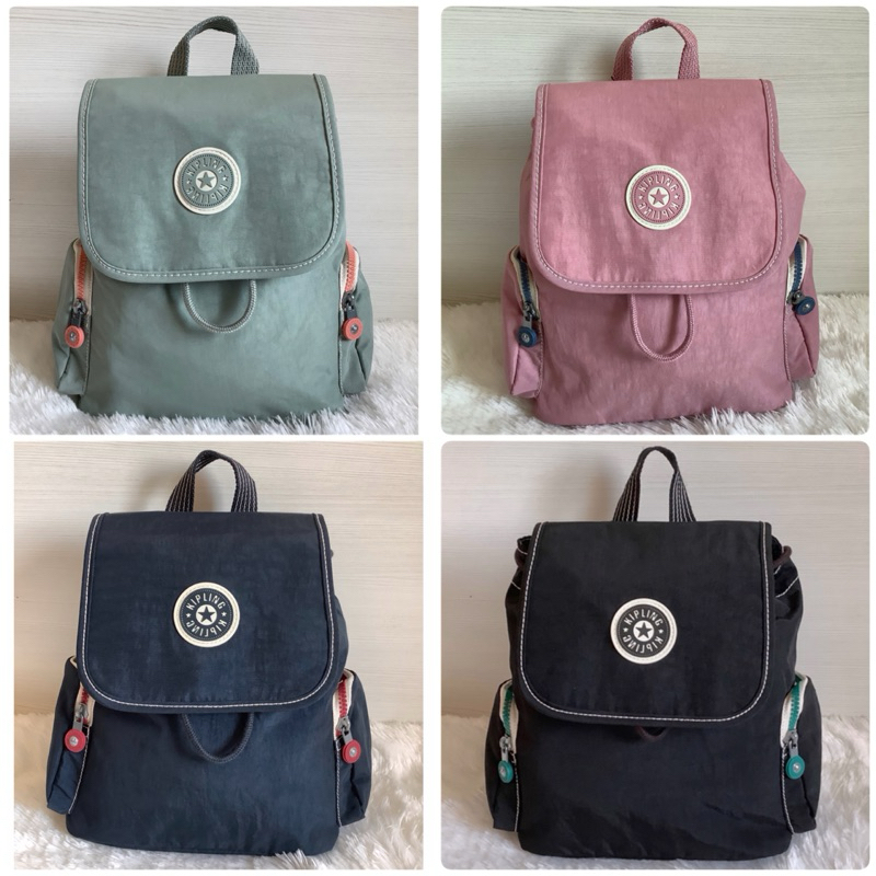 Kipling Ebba Zaino Donna, Compatto E Leggero, Colore Lavanda Blush, Con Portachiavi Scimmia
