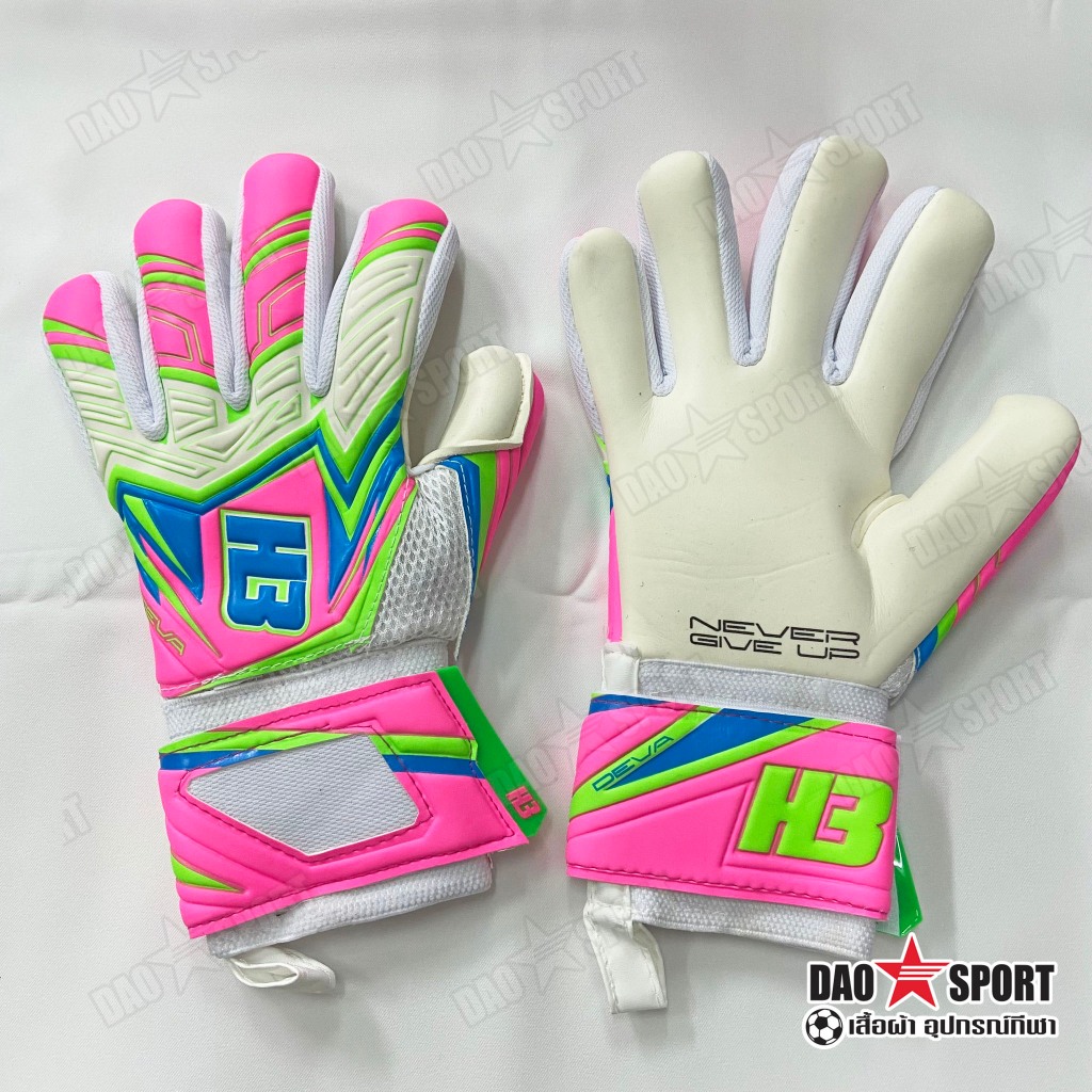 ถุงมือผู้รักษาประตู H3 DEVA รุ่นใหม่! 2024 โฟมเยอรมัน ฟิงเกอร์เซฟถอดได้ ...