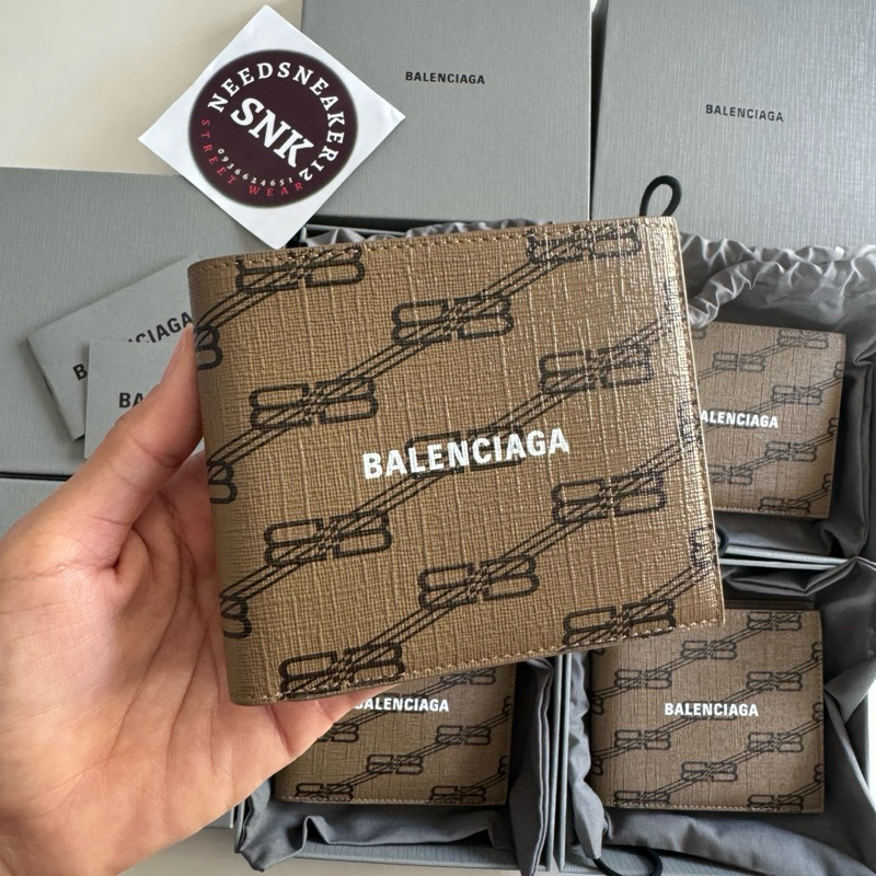 New Balenciaga wallet 8card (ของแท้100%) | Shopee Thailand