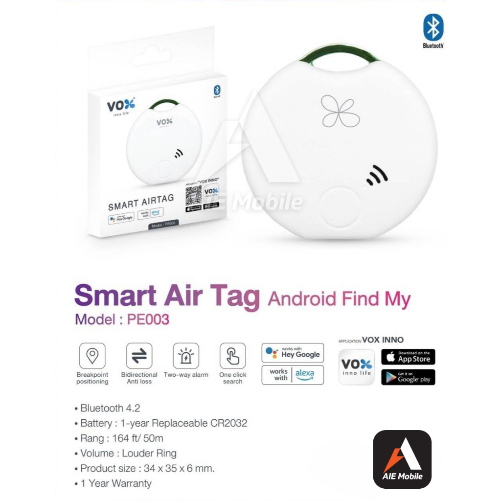 VOX อุปกรณ์ติดตามอัจฉริยะ สำหรับ Android | Shopee Thailand