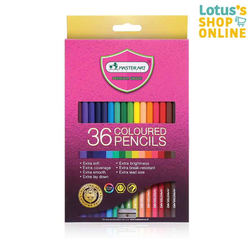 มาสเตอร์อาร์ต ดินสอสี รุ่น มาสเตอร์ซีรี่ย์ 36 สี บรรจุ 36 แท่ง MASTER ...