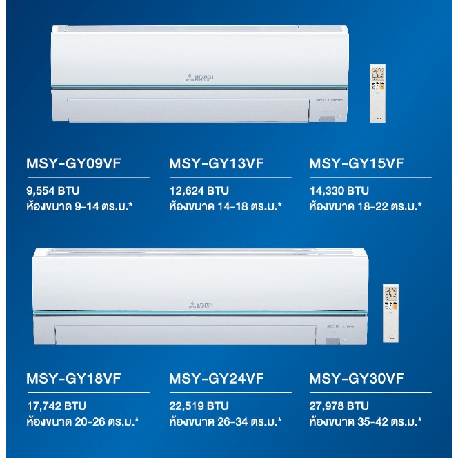 แอร์ติดผนัง MITSUBISHI ELECTRIC รุ่น SUPER INVERTER (MSY-GY) | Shopee ...
