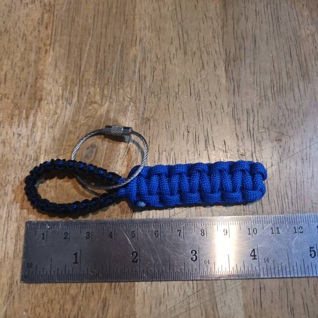 MC2 ฺStainless Steel Sling Key Chain Cobra Knot Lanyard Paracord 550 ...