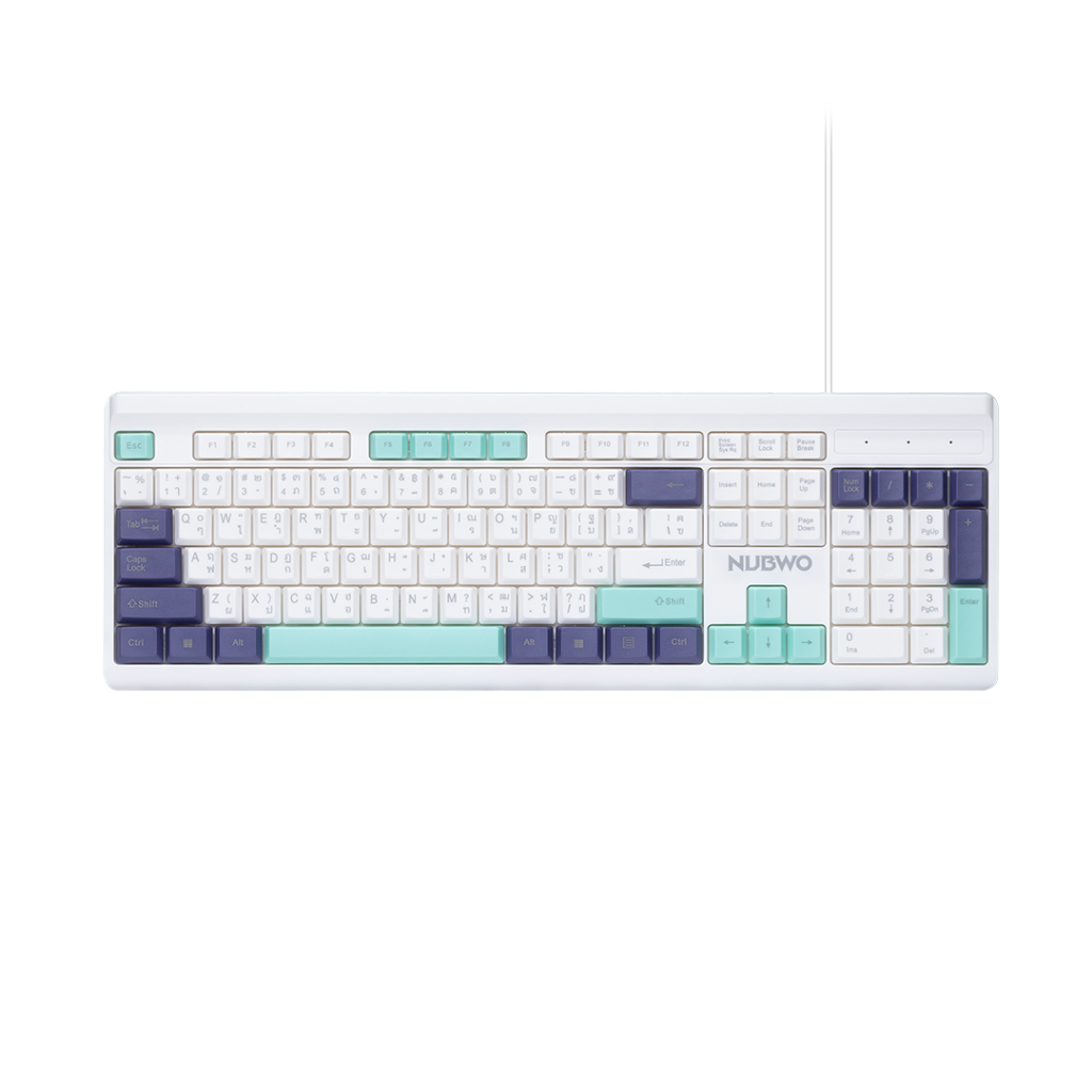 NUBWO คีย์บอร์ด Rubber Dome รุ่น NK44 Wired Keyboard TH/EN Keyboard ...