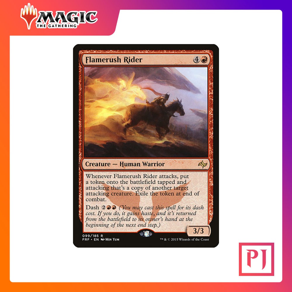 [MTG] Flamerush Rider [FRF] [RED] [RARE] [NORMAL] [ENG] (การ์ดเมจิค ...