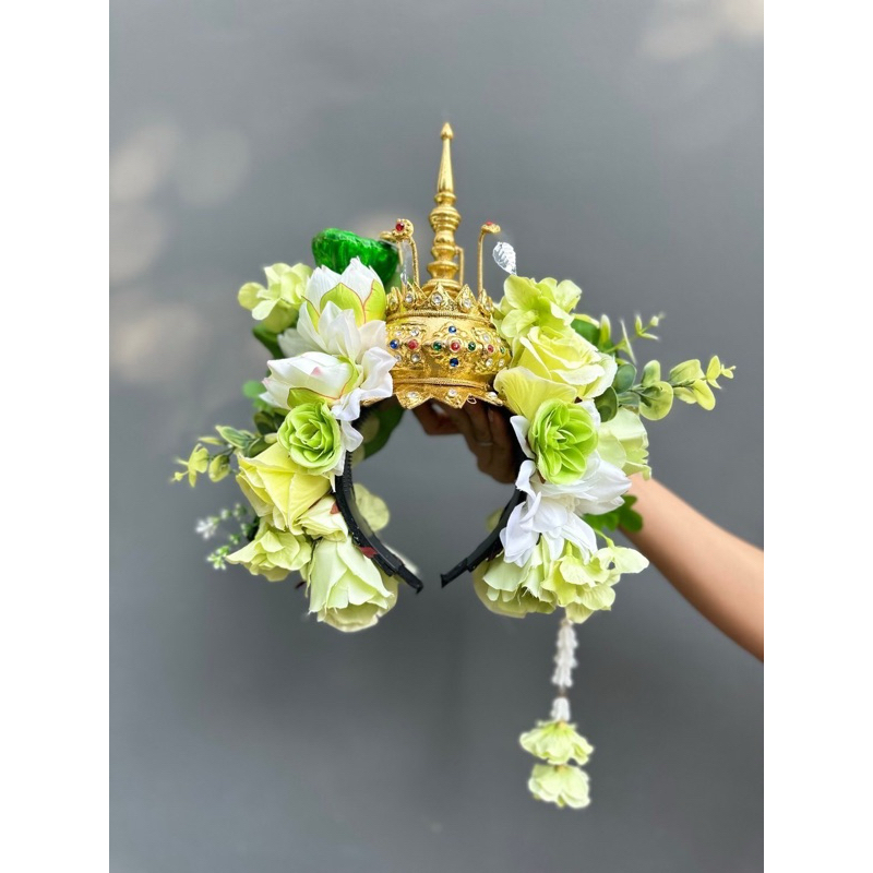ชฎา ชฎาดอกไม้ เครื่องหัวไทย | Shopee Thailand