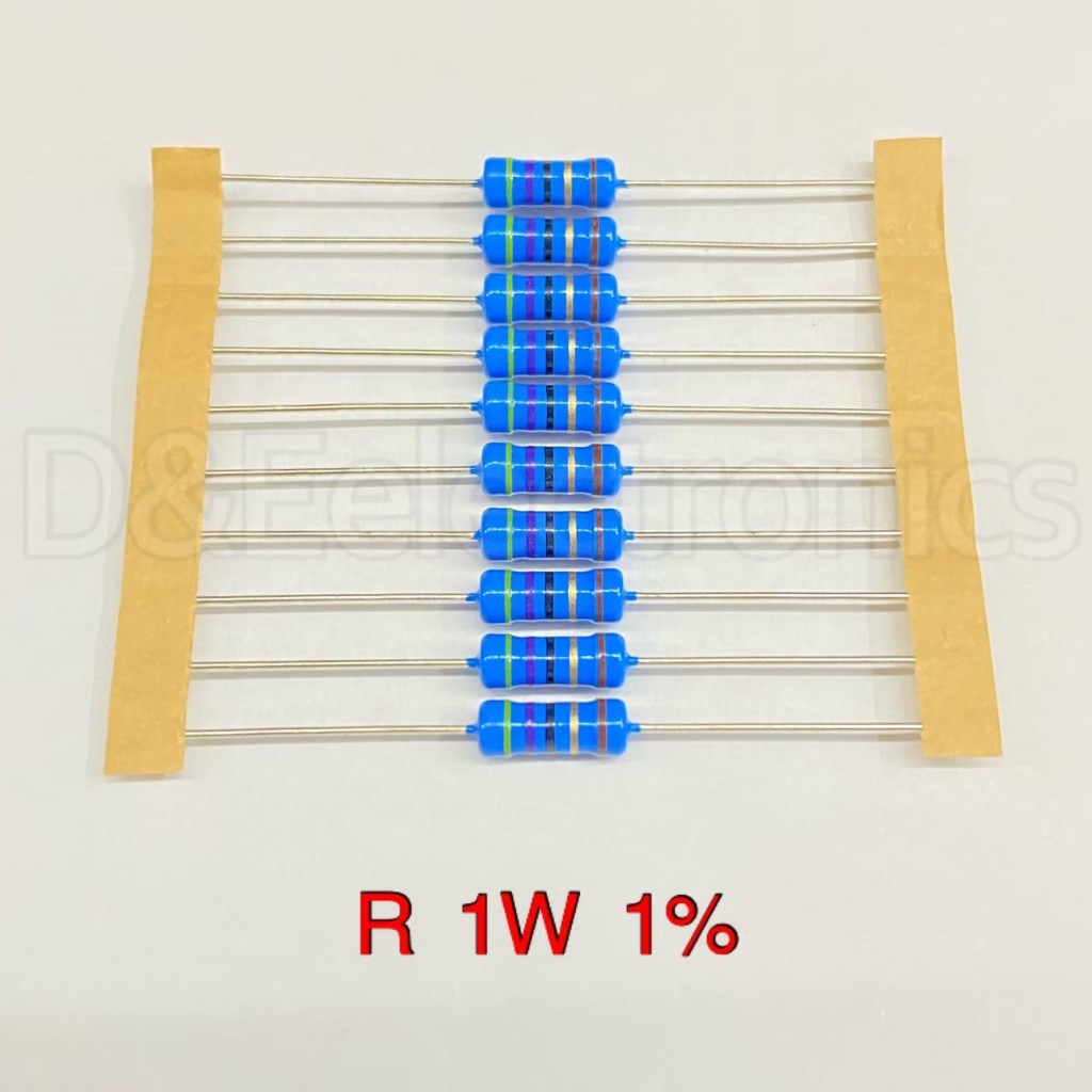 R Resistor ตัวต้านทานขนาด 1w 1% ยี่ห้อ Royalohm (จำนวน 10 ตัว) **อ่าน ...