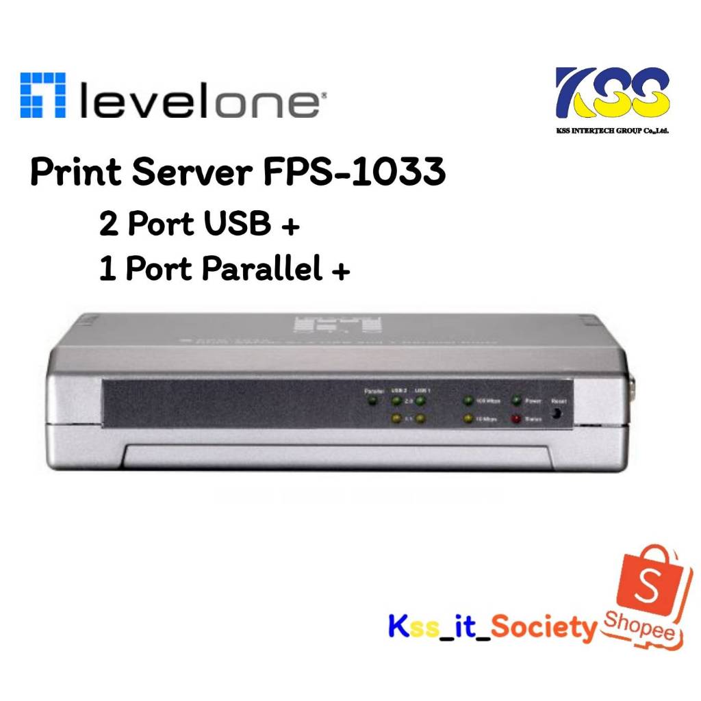 💥💥ส่งชัวร์ส่งไว🚀LevelOne FPS-1033 with 2 x USB + 1 x Parallel Print ...