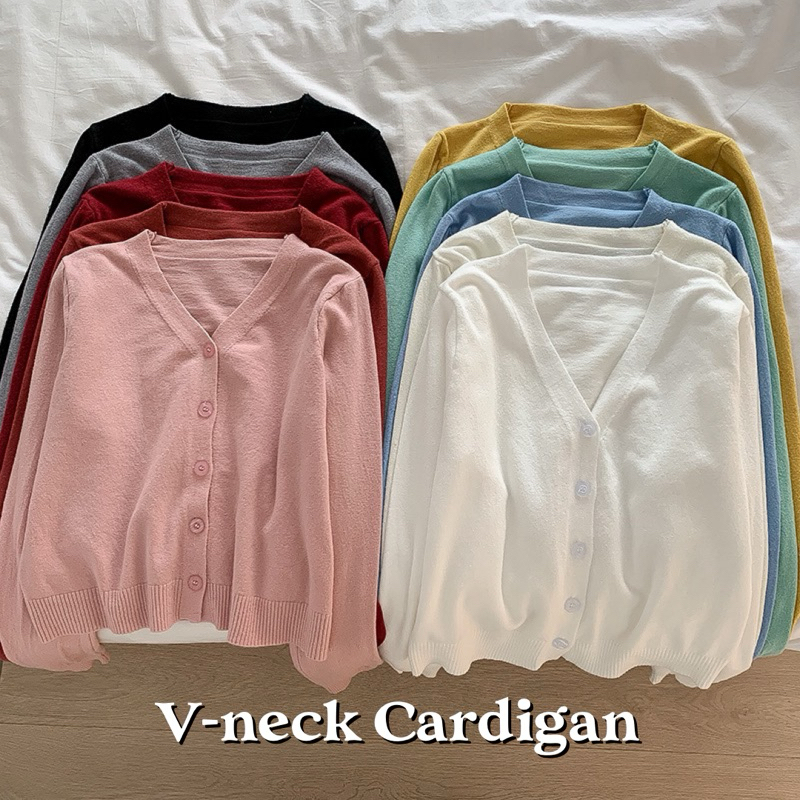 Cotton V Neck Sweater Maroon 101VP main image 1