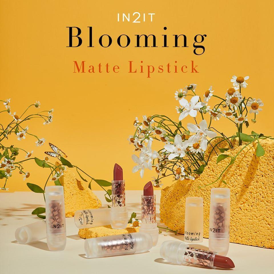 ลิปแมท IN2IT ลิปดอกไม้ Blooming Matte Lipstick - ลิปบลูมมิ่ง ลิปสติก ...