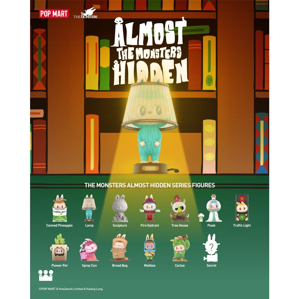 กล่องสุ่ม Labubu The Monsters Almost Hidden Confirmed Blind Box Figure ...