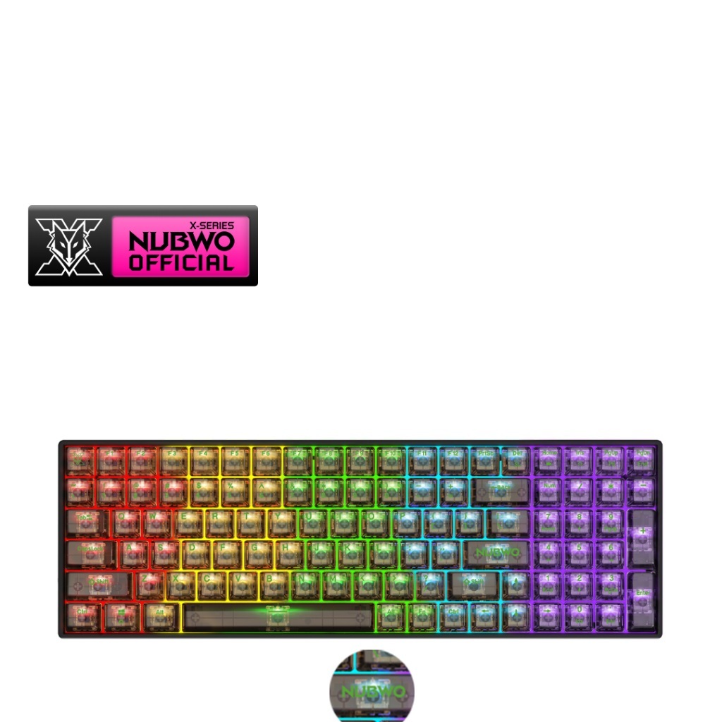 Nubwo X38 Mechanical SW BT/Wireless Gaming Keyboard BLUE SWคีย์บอร์ดเกม ...