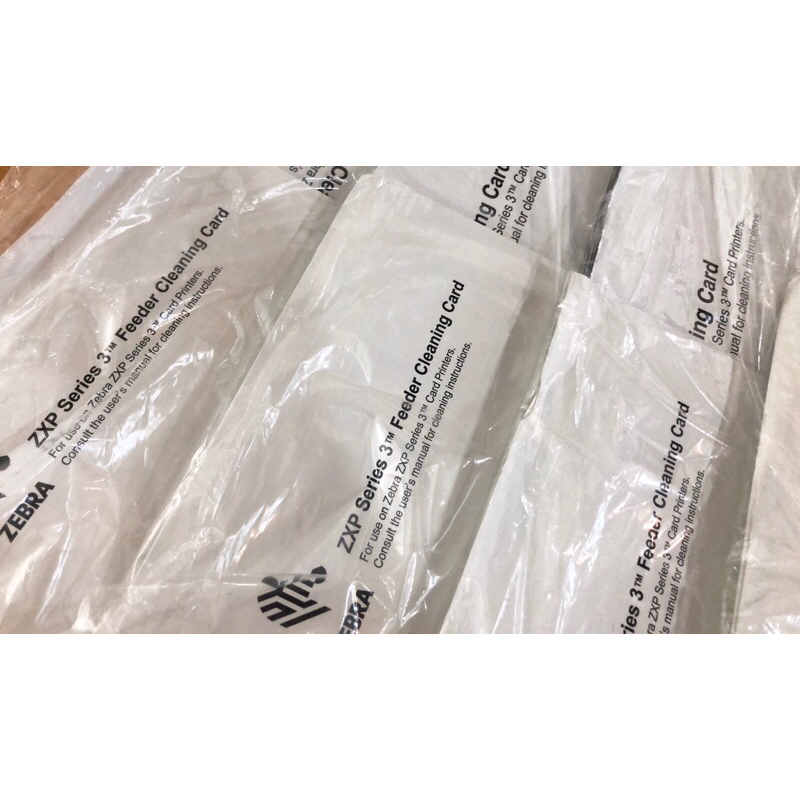 ลดราคา**** ZXP Series 3 ' Feeder Cleaning Card Zebra Cleaning kit ชุดทำ