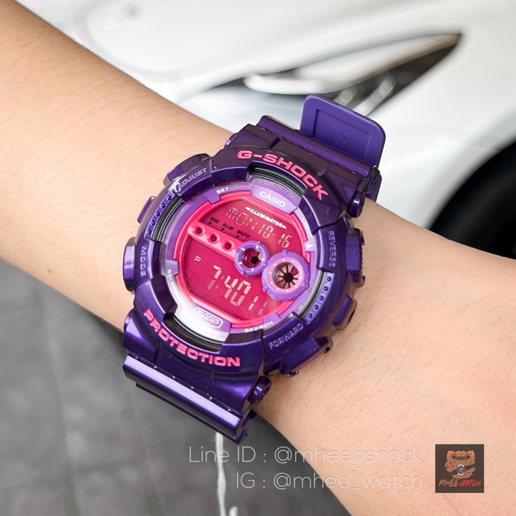 G-Shock Purple Pink Dial รุ่น GD-100 ของแท้ ตัวแร หายาก | Shopee Thailand
