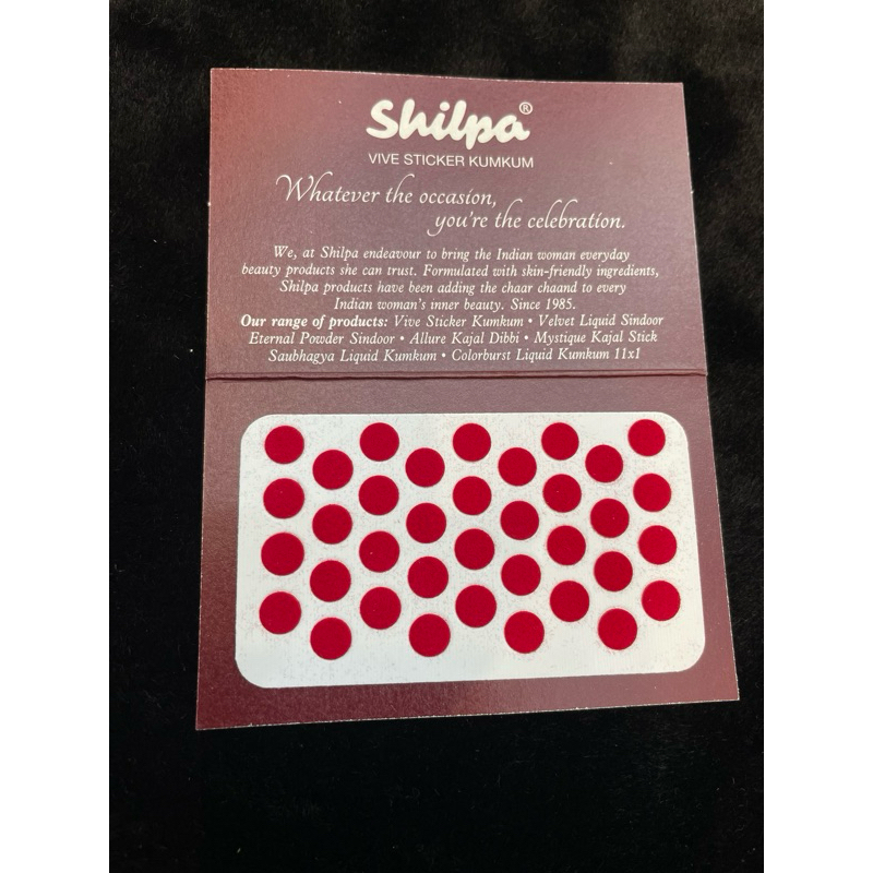 Shilpa indian bindi indian Kumkum#red bindi in many sizes