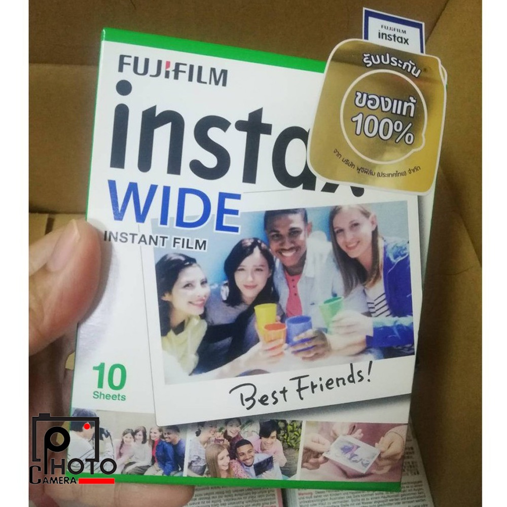 PU Leather Photo Album for Fujifilm Instax Wide 210/200/300 Film-Green