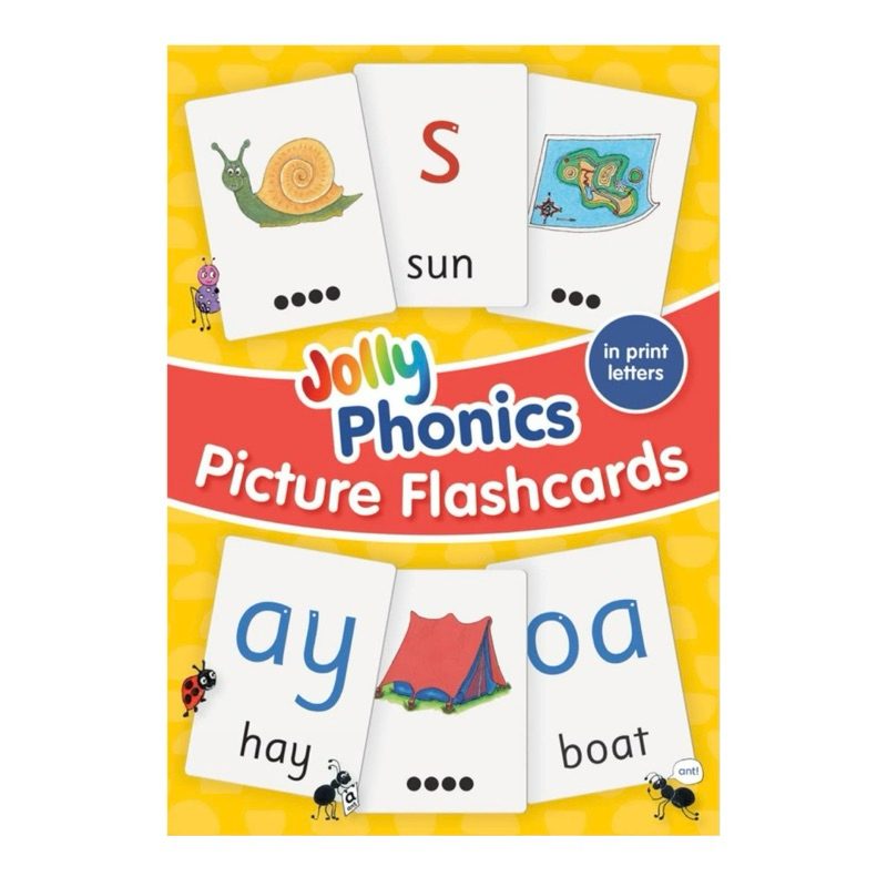 Jolly Phonics Picture Flash Cards: In Print Letters | Shopee Thailand