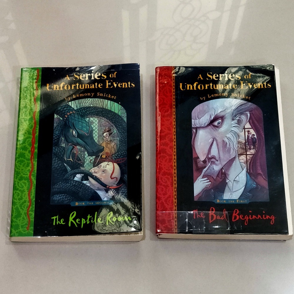 หนังสือ เรื่อง A series of Unfortunate Events The bad Beginning และ The ...