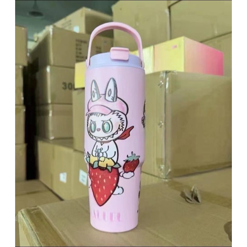 Labubu แก้วน้ำ แก้วเก็บความเย็น แก้วเยติ เนื้อสแตนเลส 304 อย่างดี เก็บ ...