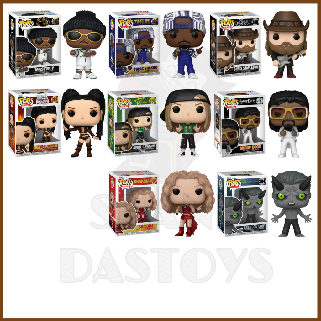 {PREORDER} Funko Pop! ROCKS Master P, Avril Lavigne, Bella Poarch, Brendon Urie Shopee Thailand