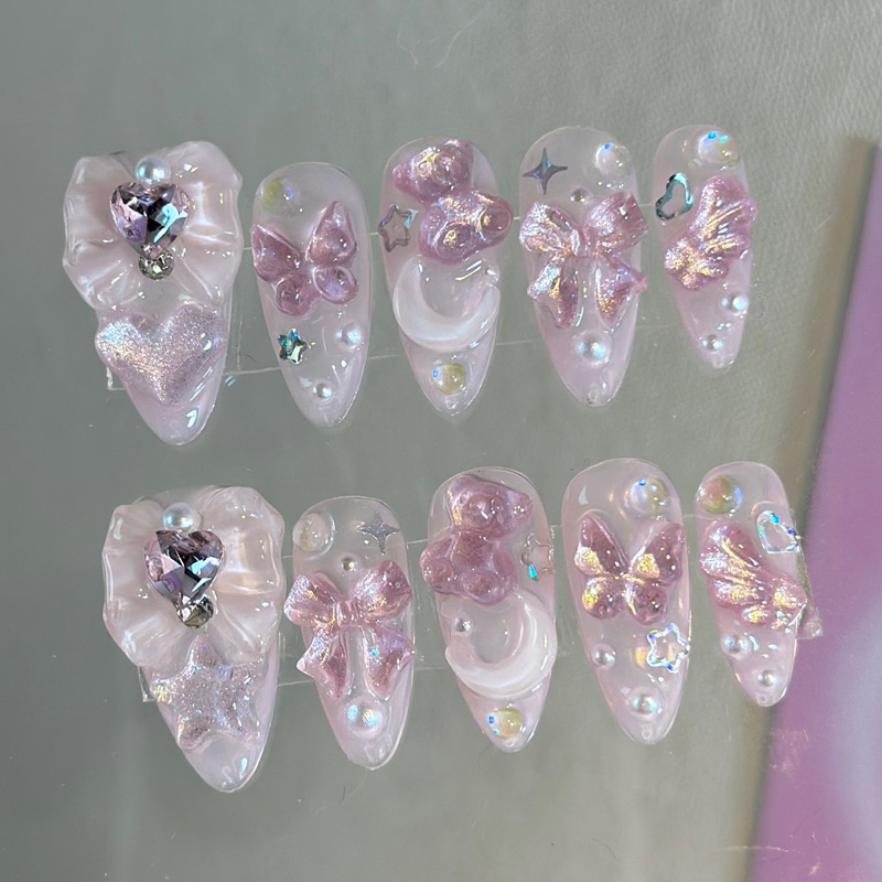 เล็บปลอม pvc nails 150 ( ถ่ายรูปจากงานจริงทุกชิ้น ) | Shopee Thailand