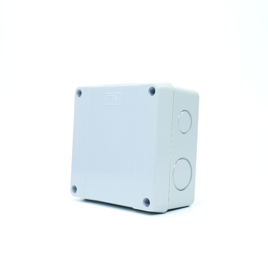 TTM กล่องพลาสติกกันน้ำ กล่องพักสาย ขนาด 4x4 รุ่น T202 TTM Plastic Box ...