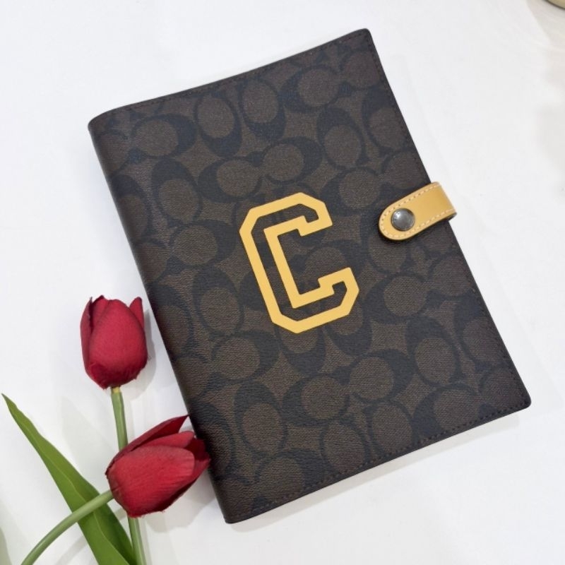 สมุด COACH NOTEBOOK IN SIGNATURE CANVAS | Shopee Thailand