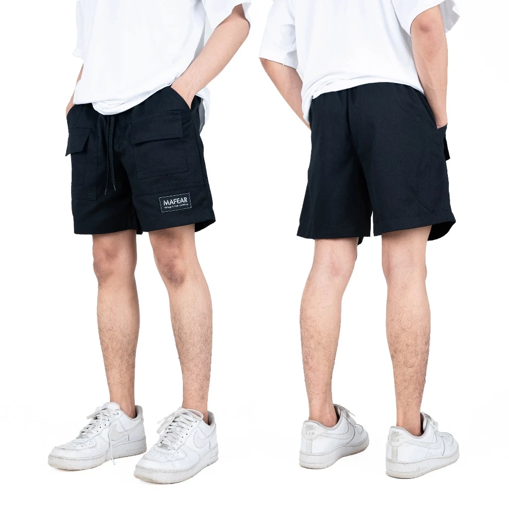 MAFEAR – กางเกงขาสั้นวินเทจ รุ่น Vintage Short สีดำ สีเขียวขี้ม้า สีกรมท่า สีเทา สีเบจ สีเขียวหม่น https://wayoza.com
