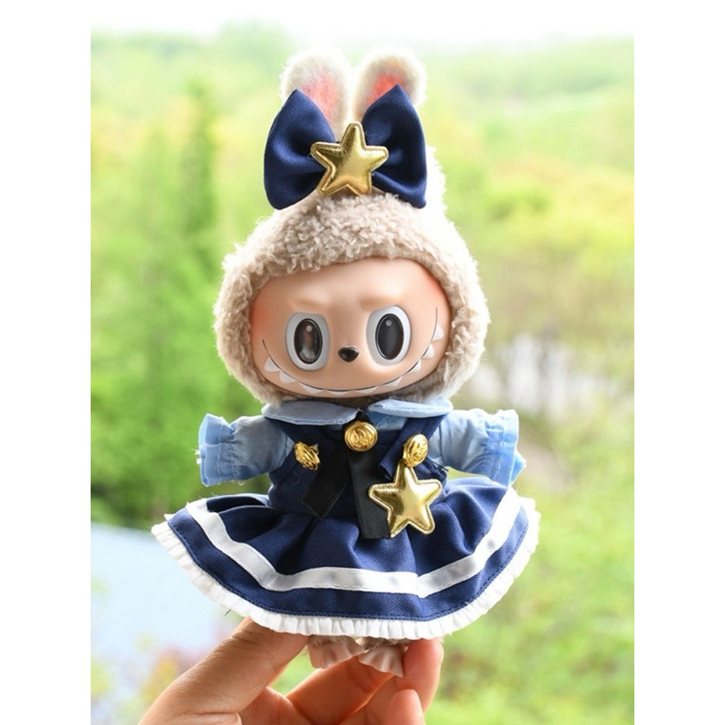 [Pre-order] ชุดตุ๊กตา labubu เซ็ทดาวน้ำเงิน ชุดกระโปรงน้ำเงิน พร้อมโบว์ ...