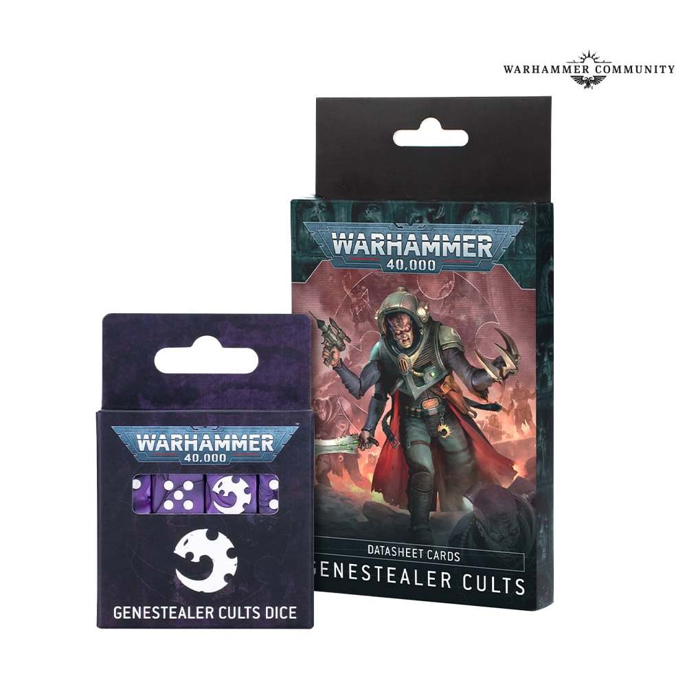 Warhammer 40k Genestealer Cults Datenblatt-Karten – 29 Karten Set Mit Armee-Regeln & Combat Patrol Sheets
