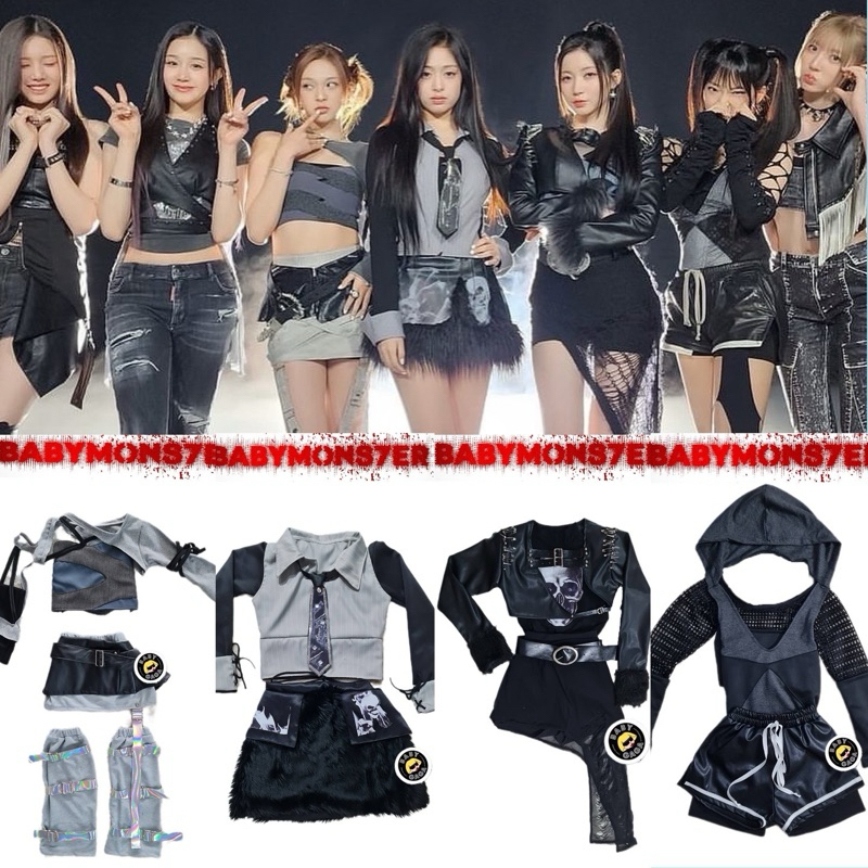 BABYGAGA🎼🖤🩶 Babymonster Sheesh เบบี้มอนสเตอร์ ️ รับตัดชุด Baby Monster