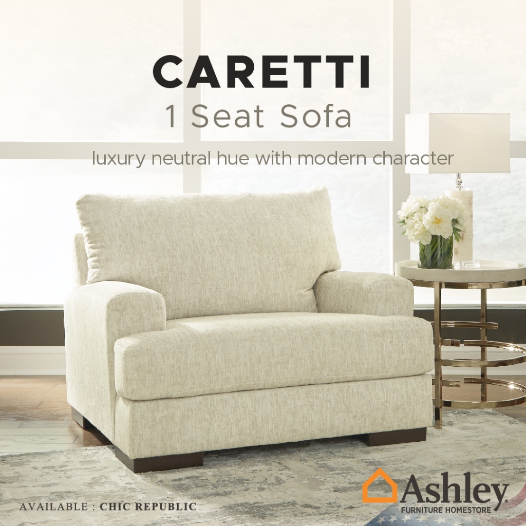 Ashley โซฟา 1 ที่นั่ง รุ่น CARETTI/1,1 Seater Sofa | Shopee Thailand