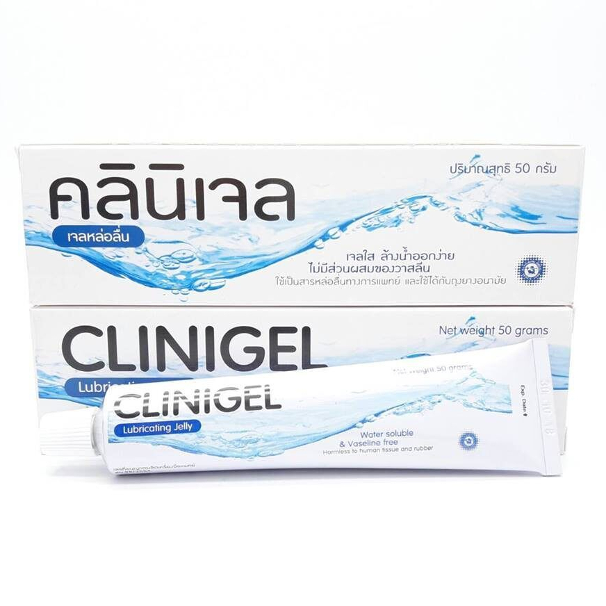 Clinigel Lubricating Jelly คลินิเจล 50 กรัม [2 หลอด] AA4230 เจลหล่อลื่น ...