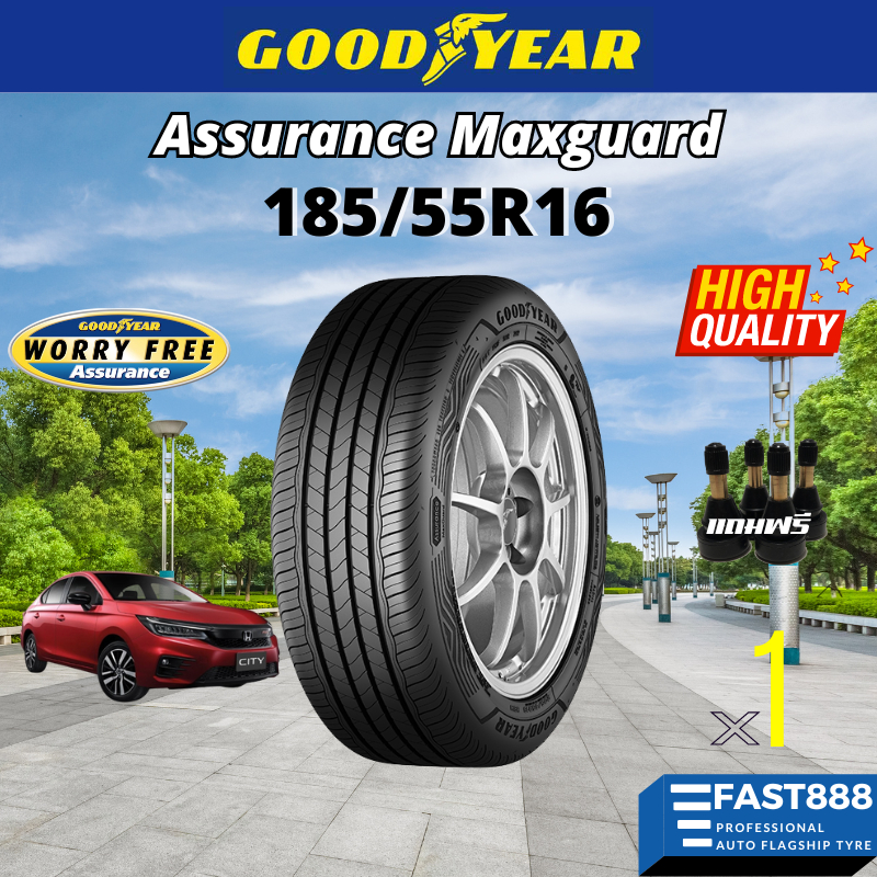 ปี25 ส่งฟรี Goodyear ยาง 185/55 r16 ยางรถยนต์ขอบ16 Maxguard ...